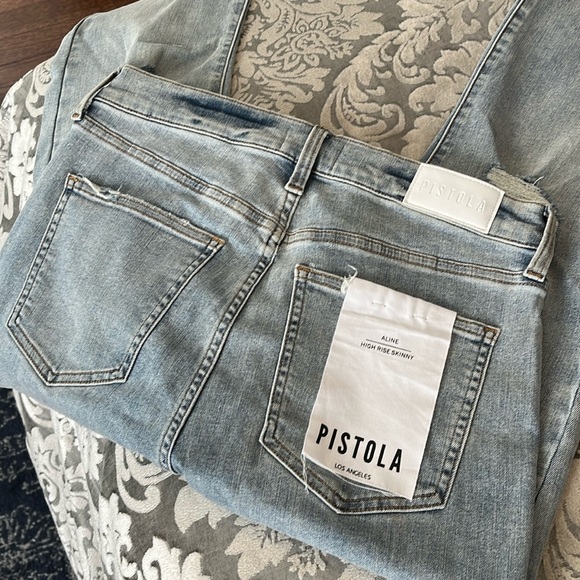 NWT * PISTOLA * Aline Jeans High Rise COLOR Vista - Picture 6 of 14